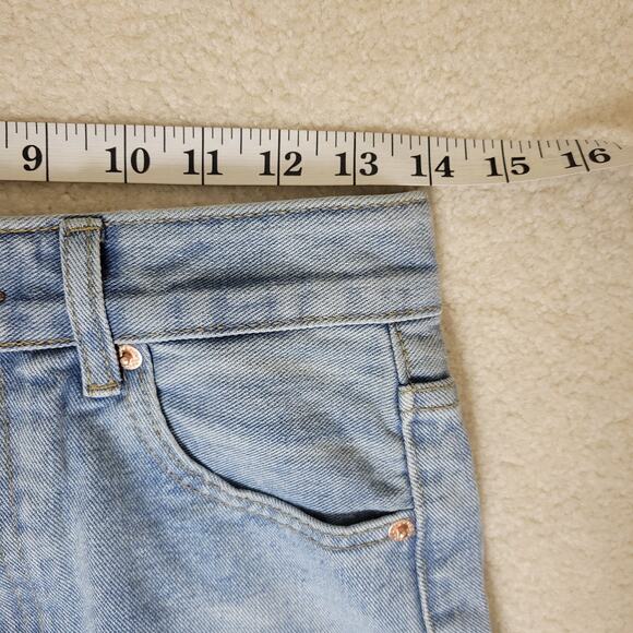 NWT W.Studio Streamgirl M Denim Pencil Straight Maxi Skirt High Front Slit - Picture 4 of 10